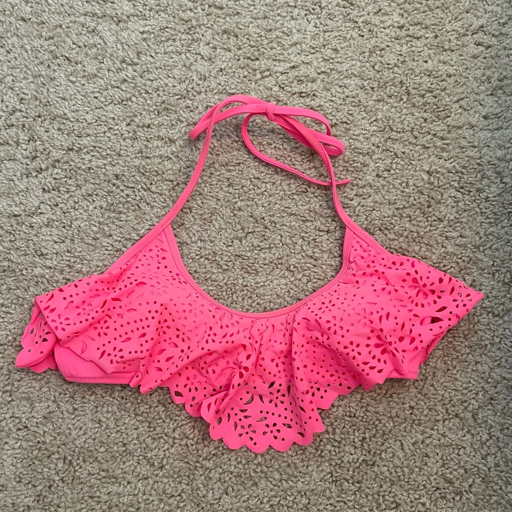 Victoria’s Secret pink halter bikini top